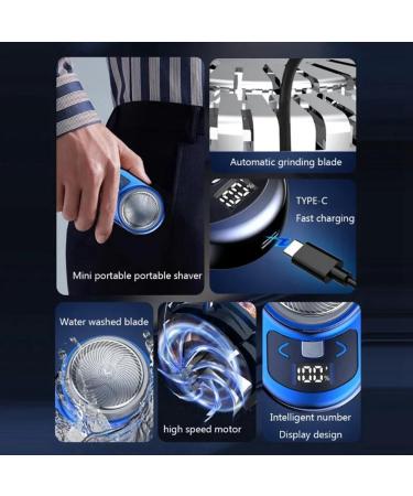 Portable Electric Shaver for Men | Mini Beard Shaver with LCD Display | Rechargeable Travel & Home Use | Easy to Install & Use - Buy Online on GoSupps.com