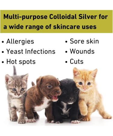 Nature's Greatest Secret Antibacterial Colloidal Silver Petcare 10ppm 250ml Bottle - Premium Quality Smallest Particle Size - Natural Formula - Buy Online on GoSupps.com