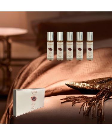 KtafaEDP Perfume Men's Luxury Perfume Gift Set Chocolate Perfume Luxury Set (5x 0.34 fl. oz.) lrresistable ChocolateScent | Masculine Woody Citrusy Aromatic perfumes for men - Buy Online on GoSupps.com