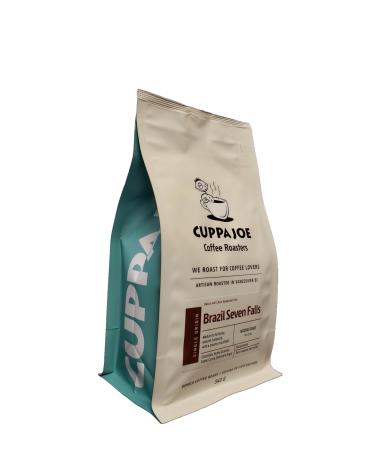 CuppaJoe Coffee Roasters Brazil Seven Falls Medium Roast Whole Beans 340g