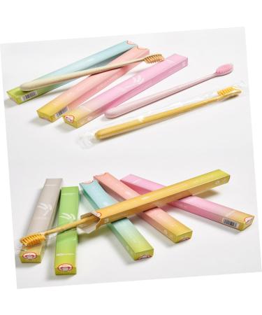Frcolor 3ST Eco-Friendly Toothbrushes | Comfortable Sustainable Dental Brushes with Small Head & Surprise Colors - Perfect for International Shipping - Buy Online on GoSupps.com