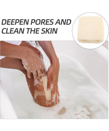 Natural Loofah Sponge - Exfoliating Body Scrubber for Spa & Shower | Eco-Friendly Luffa Bath Scrubbers for Glowing Skin - Buy Online on GoSupps.com