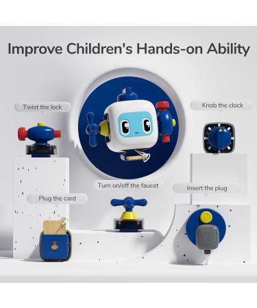 Top Bright Baby Motor Cubes | Montessori Activity Cube for 1+ Year Olds - Fine Motor Skills Learning Gift - Buy Online on GoSupps.com
