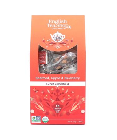 English Tea Shop Organic Beetroot Apple & Blueberry (15 Pyramids) 30 g