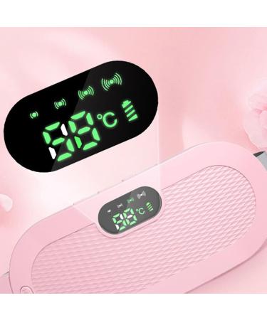 FXWTICH Portable Electric Massage Device - Heating Pad with 4 Vibrating Modes & Temperature Control | Cordless Pink - Buy Online on GoSupps.com