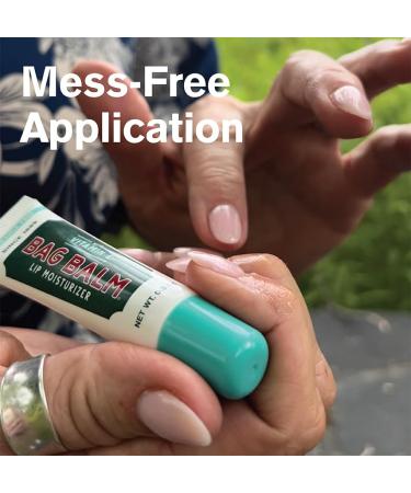 Vermont's Original Bag Balm Fragrance-Free Lip Balm with Vitamin E | Pack of 4 (0.3oz Tubes) - Hydrating & Soothing Lip Care for All Skin Types | International Shipping Available - Buy Online on GoSupps.com