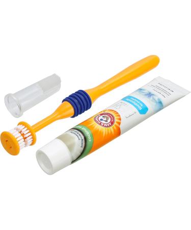 Arm & Hammer Puppy Dental Kits Coconut Fresh - Includes Toothpaste Toothbrush and Finger Brush. Reduces Plaque and Tartar for Healthy Gums - Buy Online on GoSupps.com