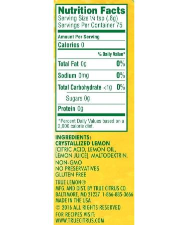 True Citrus Shaker - True Lemon 60g - Buy Online on GoSupps.com
