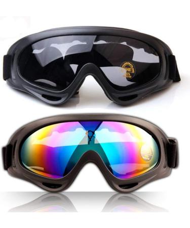 JTEG Ski Glasses & Goggles - Windproof Snow & Motocross Protective Eyewear for Winter Sports - 1 Color + 1 Gray - Buy Online on GoSupps.com