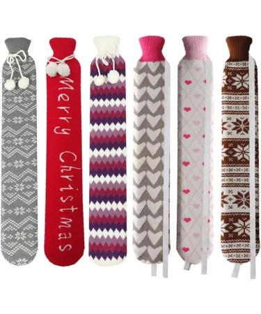 MYAMIA 52cm Long Hot Water Bag with Handbag Cover - 1L Portable Rubber Warm Bag for Waist & Neck - Perfect for Pain Relief & Comfort - Buy Online on GoSupps.com