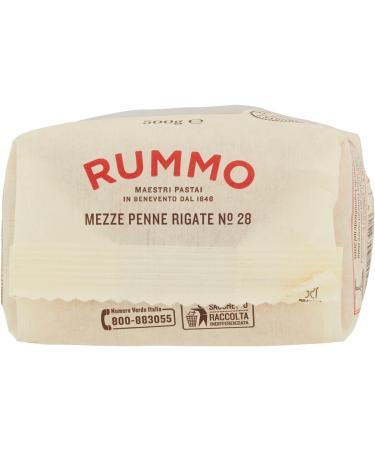 Italian Gourmet E.R. Rummo Mezze Penne Rigate N. 28 Durum Wheat Semolina Pasta 500g + Box Italian Gourmet Tomato Pulp 400g - Buy Online on GoSupps.com