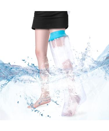 Besumyn waterproof all-in-legs for showering bandage paving protective cover for toes foot ankles knees leg wound for swimming
