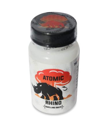Atomic Rhino Smelling Salts for Athletes - Explosive Energy Boost, 100's of Uses, Pre Workout Sniffing Salt - 1 Bottle - Buy Online on GoSupps.com