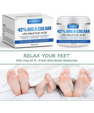 Urea Foot Cream 42% Urea Cream Cracked Heel Repair Cream Foot Cream for Cracked Heels and Dry Skin Callus Remover for Dry and Hard Skin Heel Balm for Hand Foot And Body Care 100g - Buy Online on GoSupps.com