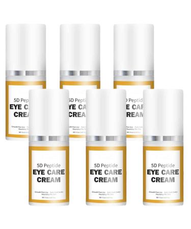 JASUBAI Set of 6 5D anti-wrinkle eye contour creams with retinol and peptides for dark circles puffiness and wrinkles moisturizing firming and brightening the skin