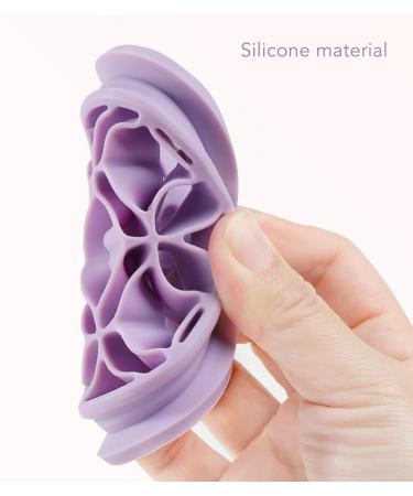 Makeup Brush Cleaning Mat Makeup Brush Cleaner Cup Makeup Brush Cleaner Cosmetic Brush Cleaning Pad Drying Rack Silicone Scrubber Bowl Portable Washing Tool (Purple) - Buy Online on GoSupps.com