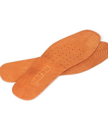 Magic Absorbent Pigskin Leather Insoles - Odor-Fighting Inserts for Women & Men - Cinnamon Flats for Sweaty Feet (2 Pack) - Buy Online on GoSupps.com