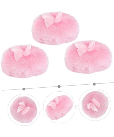 FRCOLOR Body Powder Puff bows Long Hair bow tie Glitter Dry Cosmetic Puff Pad - Buy Online on GoSupps.com