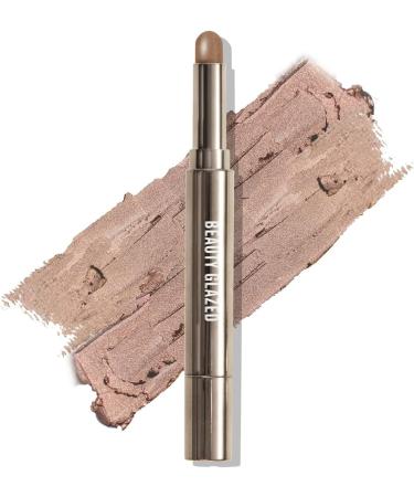 Shimmer Eyeshadow Stick Metallic Creamy Eyeshadow Pencil Crayon Eye Brightener Highlight Makeup Waterproof Long Lasting Cream Eye Shadow (#03 NATURAL) - Buy Online on GoSupps.com