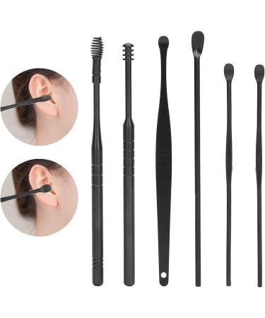 Cyrank Ear Cleaning Kit - Portable Ear Wax Removal Tool Set in Black - Buy Online on GoSupps.com