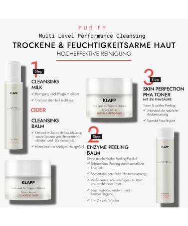 KLAPP Cosmetics Triple Action Cleansing Milk 200ml - Buy Online on GoSupps.com