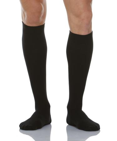 Relaxsan 930 Compression Stockings for Men & Women | 22-27 mmHg Knee Highs | Cotton & Silver Support Stockings - Black 39-41 - Buy Online on GoSupps.com