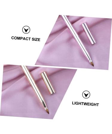 Balacoo 6 Pcs Retractable Lip & Makeup Brush Set - Double Ended Lip Brush Foundation & Powder Brushes - High Quality Artificial Fiber for Perfect Application - Buy Online on GoSupps.com