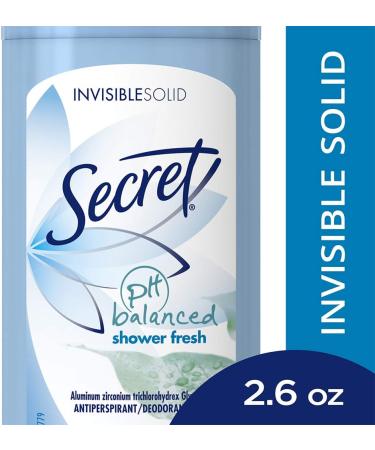 Buy Secret Shower Fresh Invisible Solid Antiperspirant Deodorant 2.6 oz (Pack of 6) - Best International Shipping - Buy Online on GoSupps.com