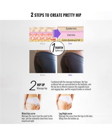 Healifty Natural Hip Lift UP Cream - 2Pcs | Butt Lifting & Plumping Cream for Big, Firm Hips - Buy Online on GoSupps.com