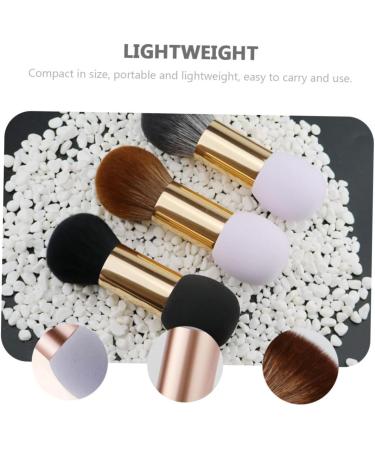 Set of 2 Makeup Cosmetic Tool Foundation Make-Up Powder Brush Cosmetic Brush Tool Dropshipping Painting Foundation Brush Blush Brush Double Brush Wooden Handle - Buy Online on GoSupps.com