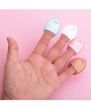 Sibba 12 Pieces Sponges Powder Puff with Finger Holder Strap - Mini Beauty Blender Makeup Pads for Liquid Foundation - Halloween Costume Festival Cosmetics - Wet & Dry Tool - Buy Online on GoSupps.com