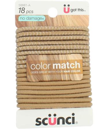 Scunci Beautiful Blends Hair Ties - 18 Count - Buy Online on GoSupps.com