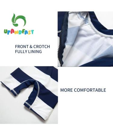 UPF 50+ Baby Girl One Piece Swimwear with Sun Hat | Toddler Swimsuits 2-3 Years Stripe | Sun Protection - Buy Online on GoSupps.com