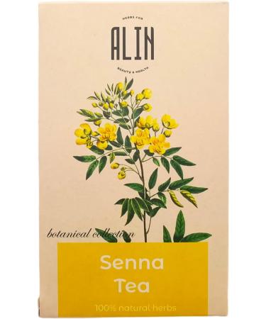 ALIN natural tea senna leaf tea -1x20 tea bags 100% natural herbal tea - senna leaves tea senna tea senna tea senna herb natural laxative with mild effect (3) - Buy Online on GoSupps.com