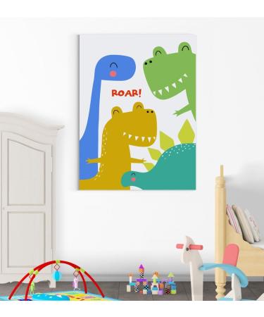 Stukk Dinosaurs Roar Family Nursery Wall Decor Art Poster Print - A5 Size - Buy Online on GoSupps.com