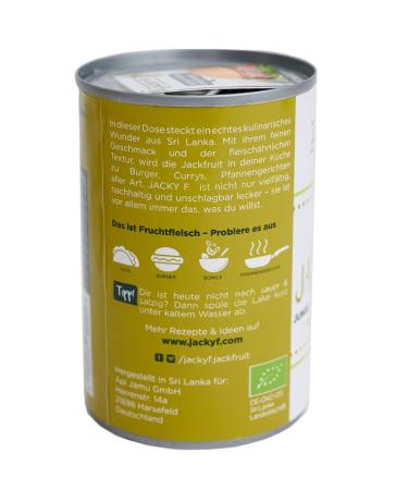 Buy Jacky F. Organic Young Jackfruit in Brine - 4 Pack (400g Cans) | International Shipping Available - Buy Online on GoSupps.com