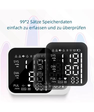 Cunsieun Upper Arm Blood Pressure Monitor | Accurate Blood Pressure & Pulse Measurement | Large Display Arrhythmia Detection 2x99 Memory Function | International Shipping Available - Buy Online on GoSupps.com
