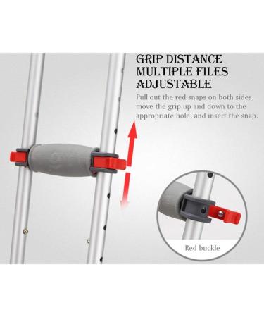 Crutch Collapsible Armpit Elderly Handicapped Non-Slip Telescopic Walking Stick Walker SpringStyle-2PCS Warm Life (Ordinarystyle 1PCS) - Buy Online on GoSupps.com