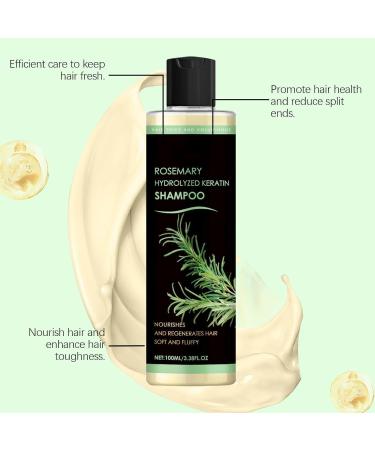 Rosemary Leaf Oil Shampoo Rosemary Water Keratin Depleting Shampoo Soft and Fluffy for Men and Women Making Hair Stronger Softer and Shinier - Buy Online on GoSupps.com