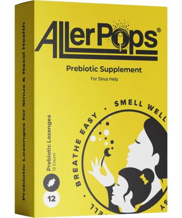 Prebiotic Supplement- Long Lasting Nasal/Sinus Health Immune Balancing - Complete Nutrition for Airway Probiotics 12 Gummy Lozenges