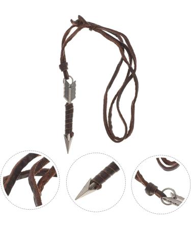 OFFSCH Mens Necklace Choker Necklace for Men Men's Necklace Leather Neck Chain Man Adjustable Cowhide Rope - Buy Online on GoSupps.com
