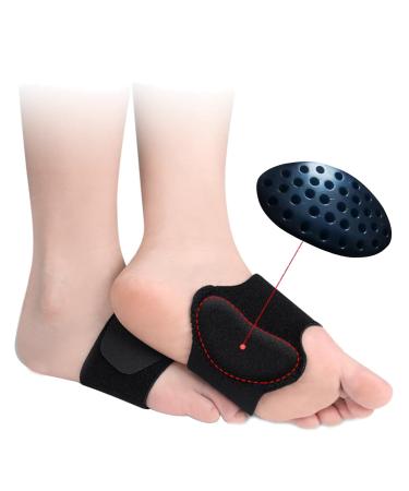 Arch Support Compression Sleeves for Flat Feet Adjustable Plantar Fasciitis Braces for Fallen Arches Orthotic Arch Support Wrap for High Arch Feet Pain Relief 1 Pair