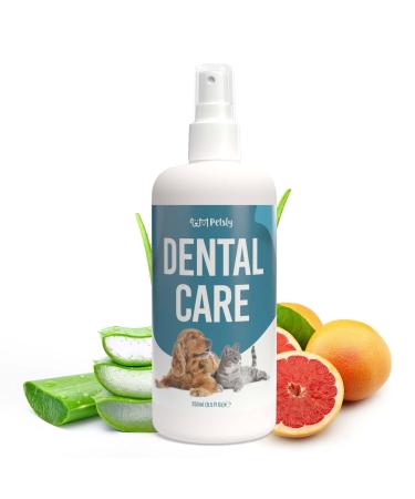 Petsly dental spray for dogs and cats - 250 ml - triple effect: tartar remover dog bad breath without brushes & cleaning dental care dog dental spray for cats tooth cleaning dogs - Buy Online on GoSupps.com