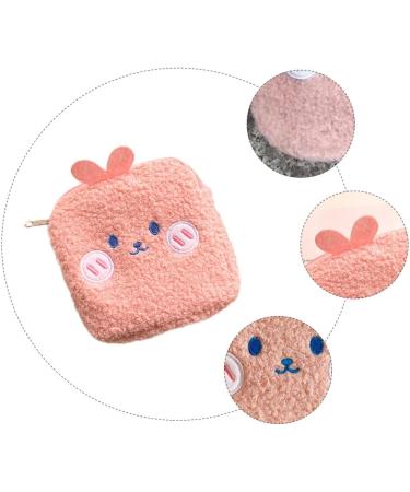 Cabilock Women's Mini Hygiene Bag - Plush Travel Bag for Menstrual Ties Diapers & Accessories | Fluffy Mint Handbag - Buy Online on GoSupps.com