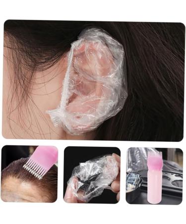 MAGICLULU 1 Set Washbasin Hair Dye Accessories Ear Cover for Hair Dye Hair Coloring Kit DIY Hair Dye Tools Hair Oil Applicator Hair Applicator Tool Clear Gloves Portable Pink Plastic 6.9x4.8cm Pink - Buy Online on GoSupps.com