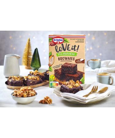 Dr. Oetker LoVE it! Vegan Brownies 4-Pack - Plant-Based Baking Mix for Chocolate Lovers - International Shipping Available - Buy Online on GoSupps.com