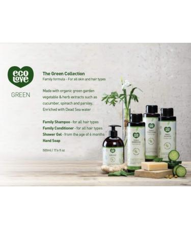 ecoLove Natural Moisturizing Body Wash - Vegan Cucumber Shower Gel for Dry Skin, 17.6 oz - SLS & Paraben Free - Buy Online on GoSupps.com