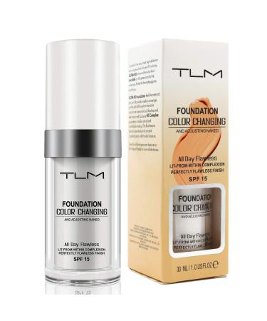 TLM Foundation Liquid Concealer Cover Cream Flawless Colour Changing Foundation Makeup Warm Skin Tone  Cosmetics for Women and Girls
