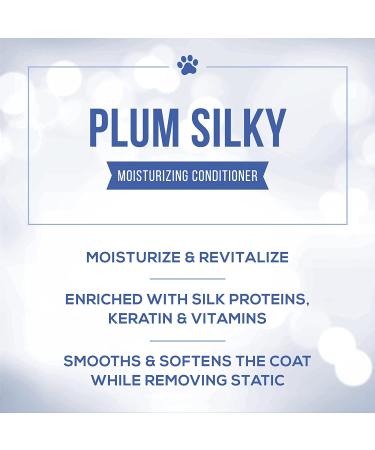 Nature's Specialties Plum Silky Dog Conditioner Concentrate - 16oz | Professional Groomers' Natural Choice | Keratin & Silk Proteins | Made in USA - Buy Online on GoSupps.com