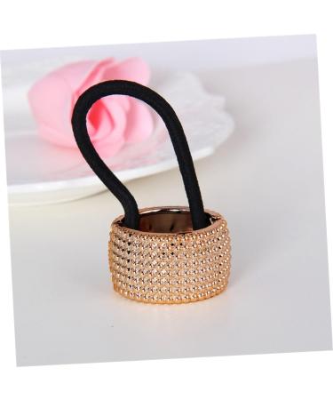 minkissy Hair Bands Headpiece for Women Small Ponytail Holders Goody Hair Ties Rhinestone Large Ponytail Holders Metal Hair Ring for Women Girls Gold Tiara Ponytail Cuff Miss Punk Hairpin - Buy Online on GoSupps.com